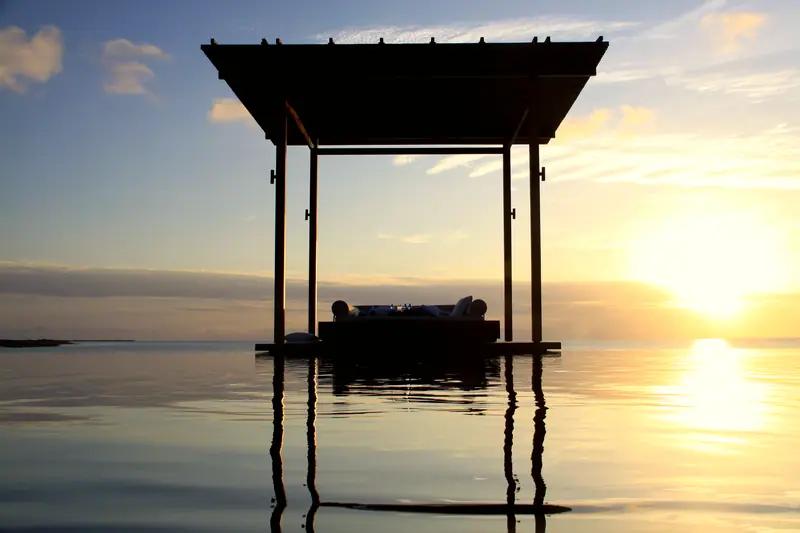 Sunset in the Amanyara Resort