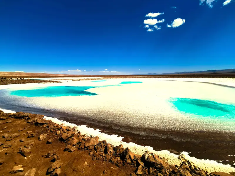 Baltinache lagoons, Atacama Desert: the setting of Awasi Atacama (not a photo of the property)