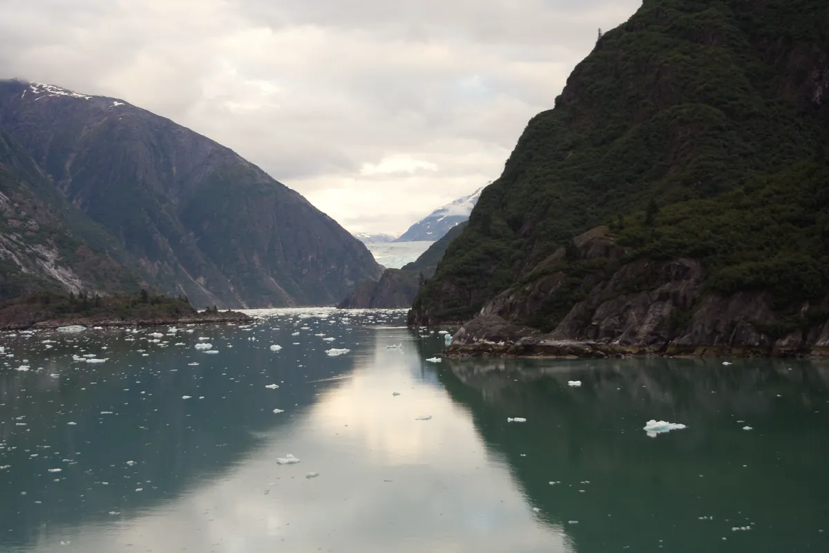 Sawyer Glacier at the end of Tracy Arm fjord, Alaska
