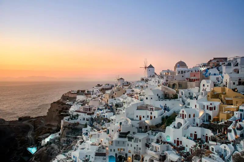 Oia, Santorini: the setting of Canaves Epitome (not a photo of the property)
