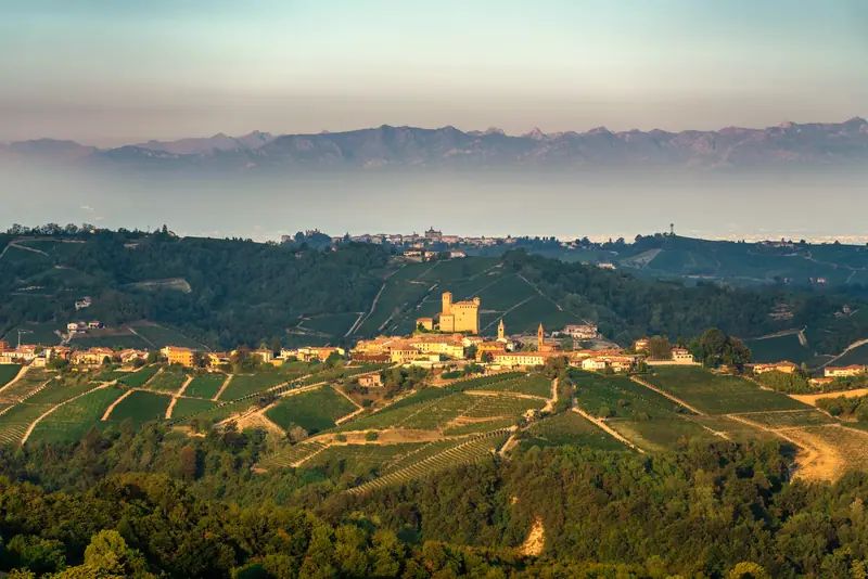 Langhe hills, Piedmont: the setting of Casa di Langa (not a photo of the property)