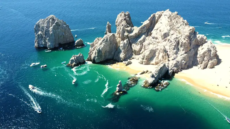 Medano Beach, Cabo San Lucas: the setting of Casa Dorada Los Cabos Resort & Spa (not a photo of the property)