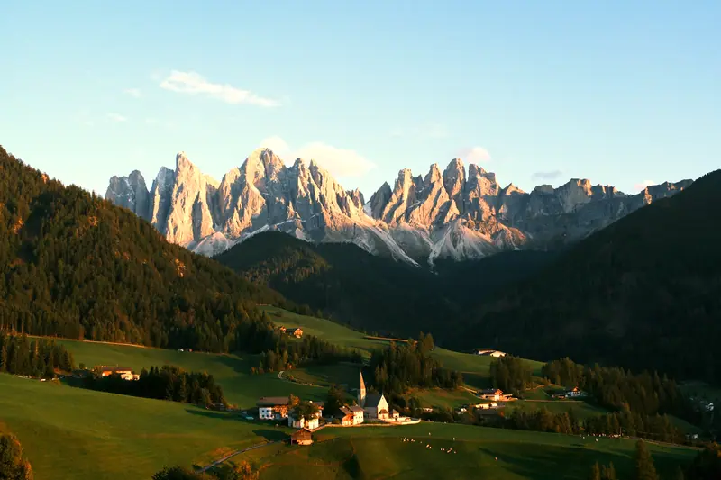 Val di Funes, Dolomites: the setting of Forestis Dolomites (not a photo of the property)