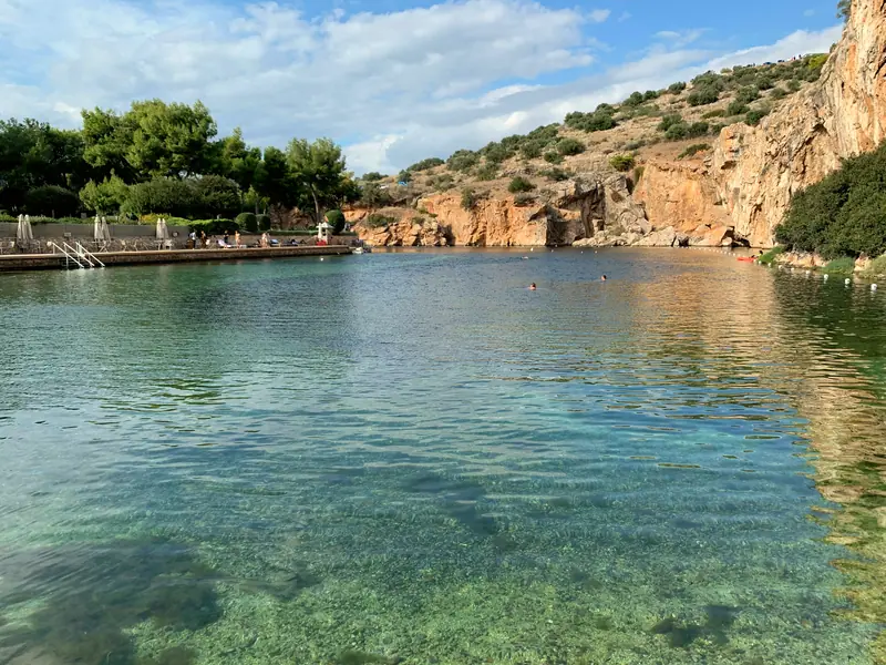 Lake Vouliagmeni, Athens Riviera: the setting of Four Seasons Astir Palace (not a photo of the property)