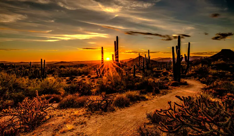 Scottsdale desert, Arizona: the setting of Four Seasons Resort Scottsdale at Troon North (not a photo of the property)