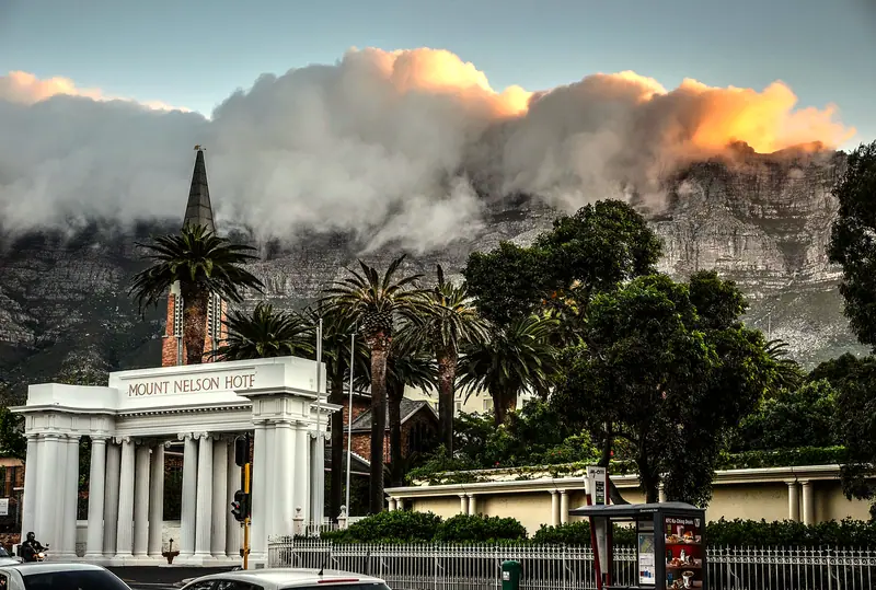 Entrance to Mount Nelson Hotel, Cape Town