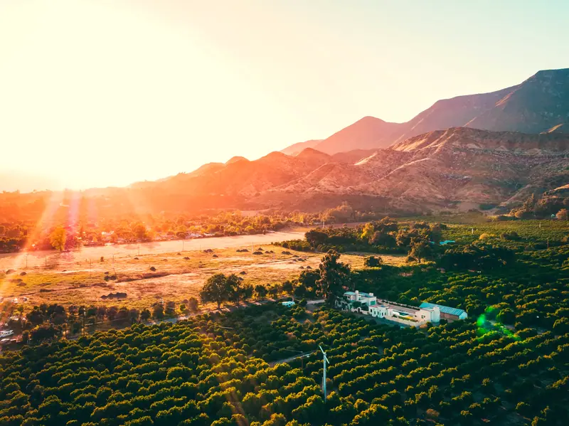 Ojai Valley, California: the setting of Ojai Valley Inn (not a photo of the property)