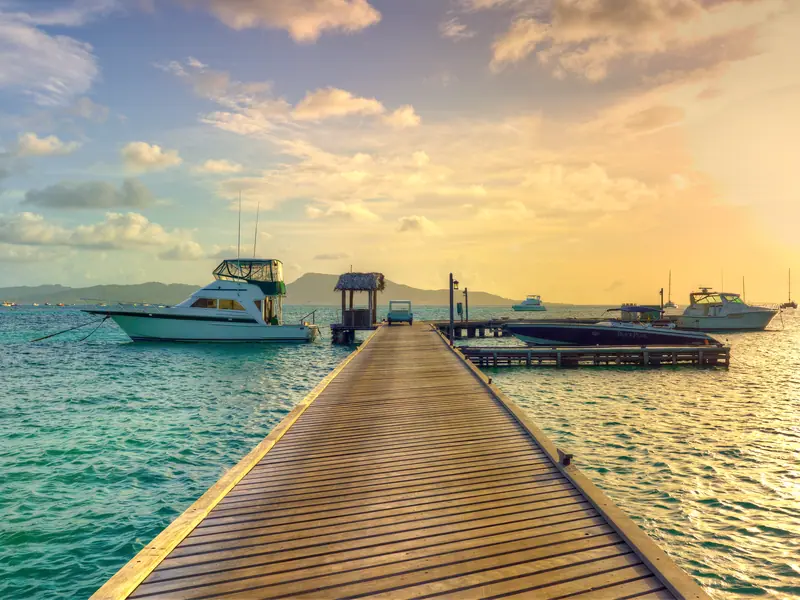 PSV Dock at Petit St. Vincent Island Resort - The Grenadines, St. Vincent, Caribbean