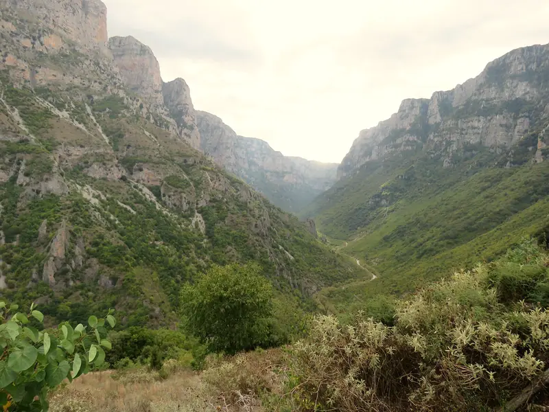 Vikos Gorge seen from Vikos Gorge View Point, September 2022 01