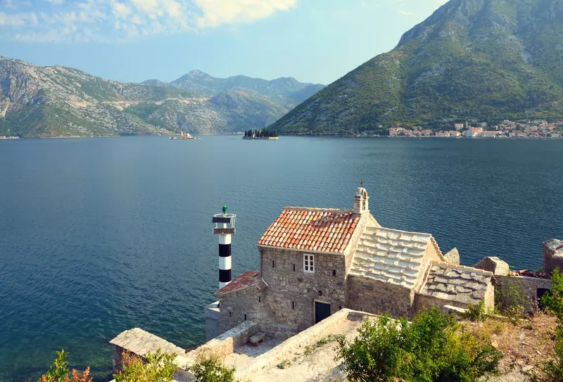 Bay of Kotor from Lepetani's road, at Venice to Venice: Dubrovnik, Kotor and the Dalmatian Coast