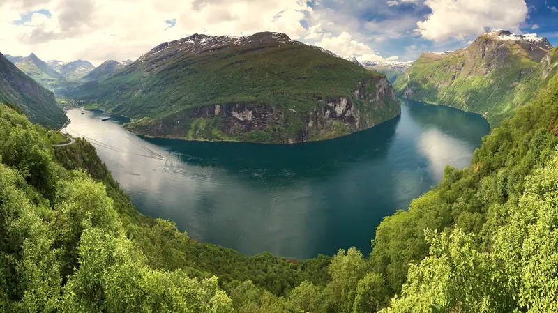 Geirangerfjord from Ørnesvingen, 2013 June, at Copenhagen to Reykjavik: Norway’s Fjords and the Westman Islands