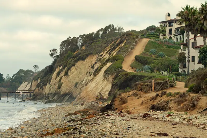 Beach and cliffside at the Bacara Resort - Sarah Stierch