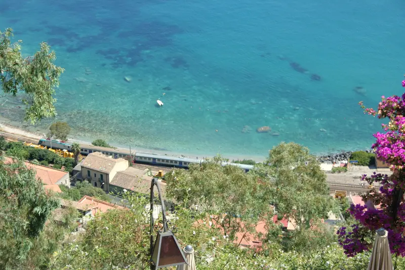 Taormina, view from our balcony at San Domenico Palace