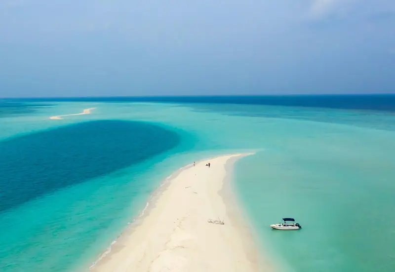 Dhaalu Atoll, Maldives: the setting of The St. Regis Maldives Vommuli Resort (not a photo of the property)